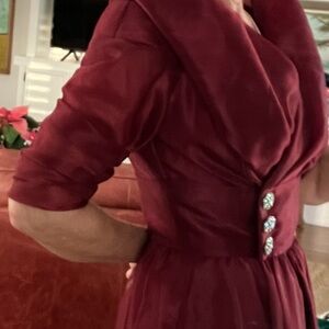 Watters & Watters Wine Long Gown